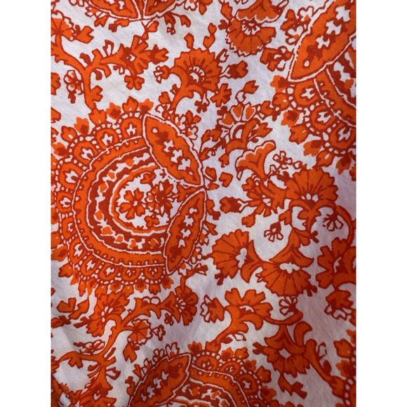 J. Crew Ruffle Collar Mini Dress Sz Large Poplin Floral Bouquet Pockets - Picture 7 of 10